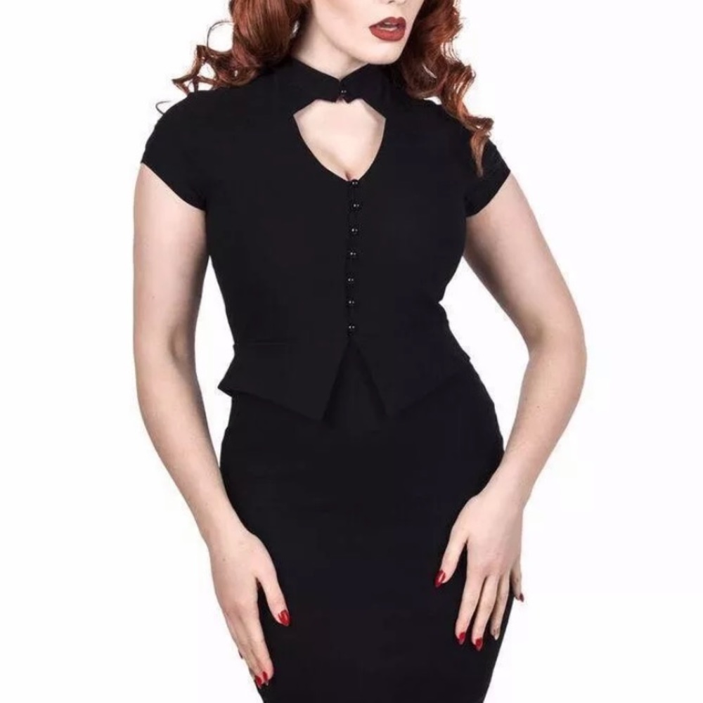 Killstar black parlor pinup dress nwt small